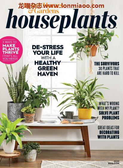 [美国版]Better Homes and Gardens 美好家园生活杂志 特刊 Houseplants